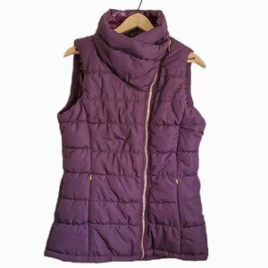 Workshop Republic Clothing Plum Puffer Vest NWOT